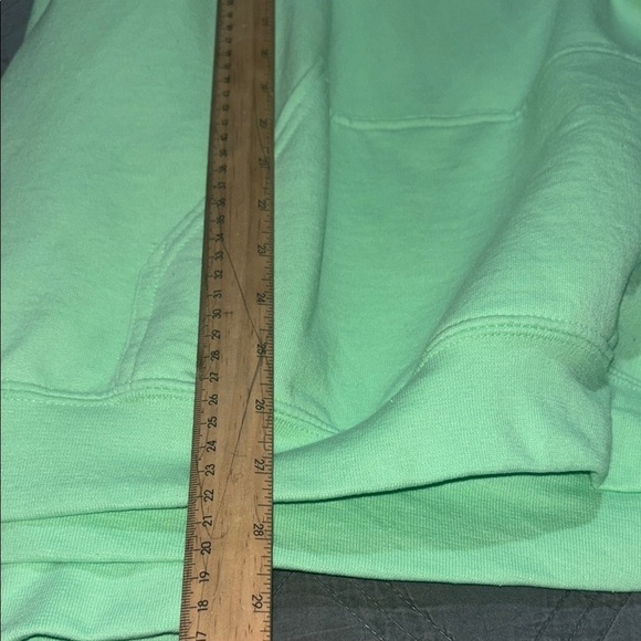 Gildan Light Green Hoodie with Floral Accent - Picture 10 of 16